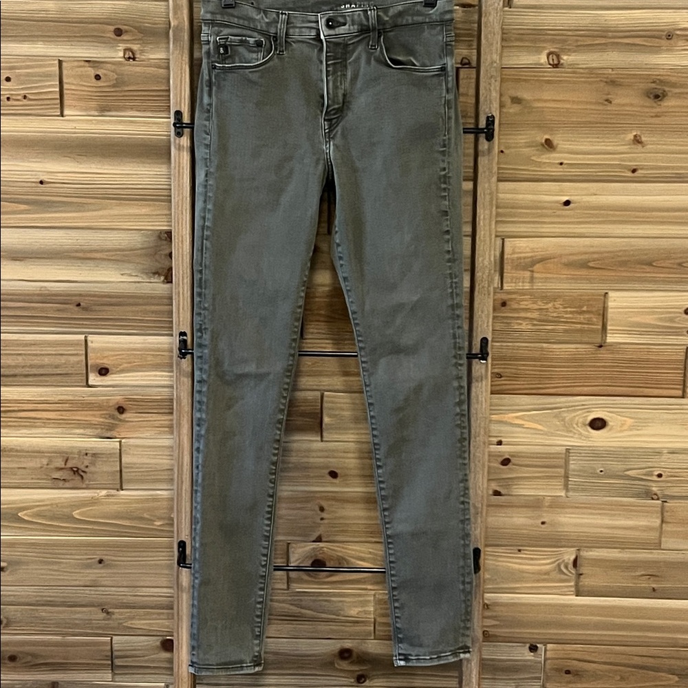 &Denim Skinny Regular Waist Jeans - Green